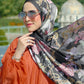 The Wonderland Satin Shawl - Caviar