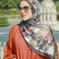 The Wonderland Satin Shawl - Caviar