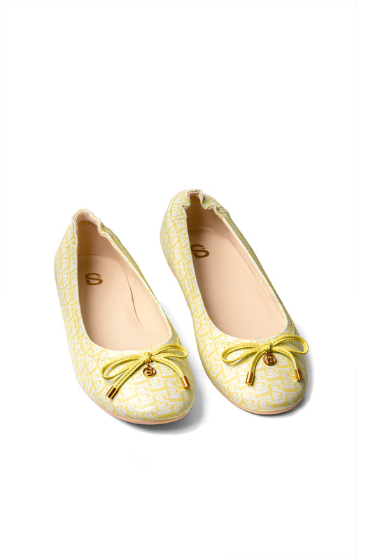 Bimu Flat Shoes - Lemon