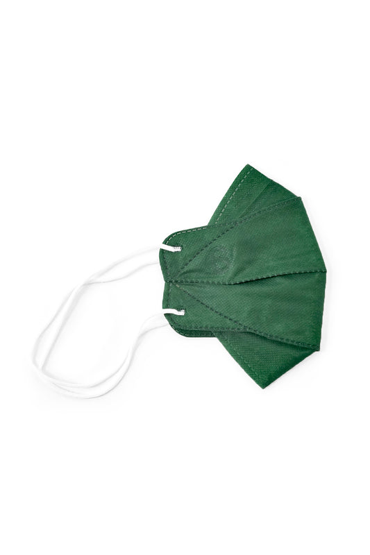 Buttonscarves Disposable Mask - Dark Green