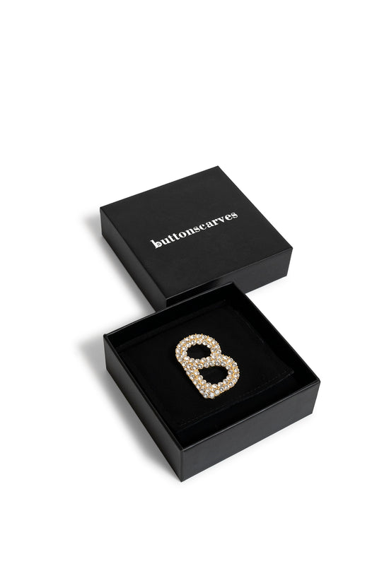 Claire Brooch Gold Buttonscarves