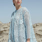 Ayla Embroidery Shirt - Blue