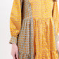 Giani Mix Pattern Long Dress - Yellow/Green