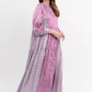 Giani Mix Pattern Long Dress - Purple/Blue