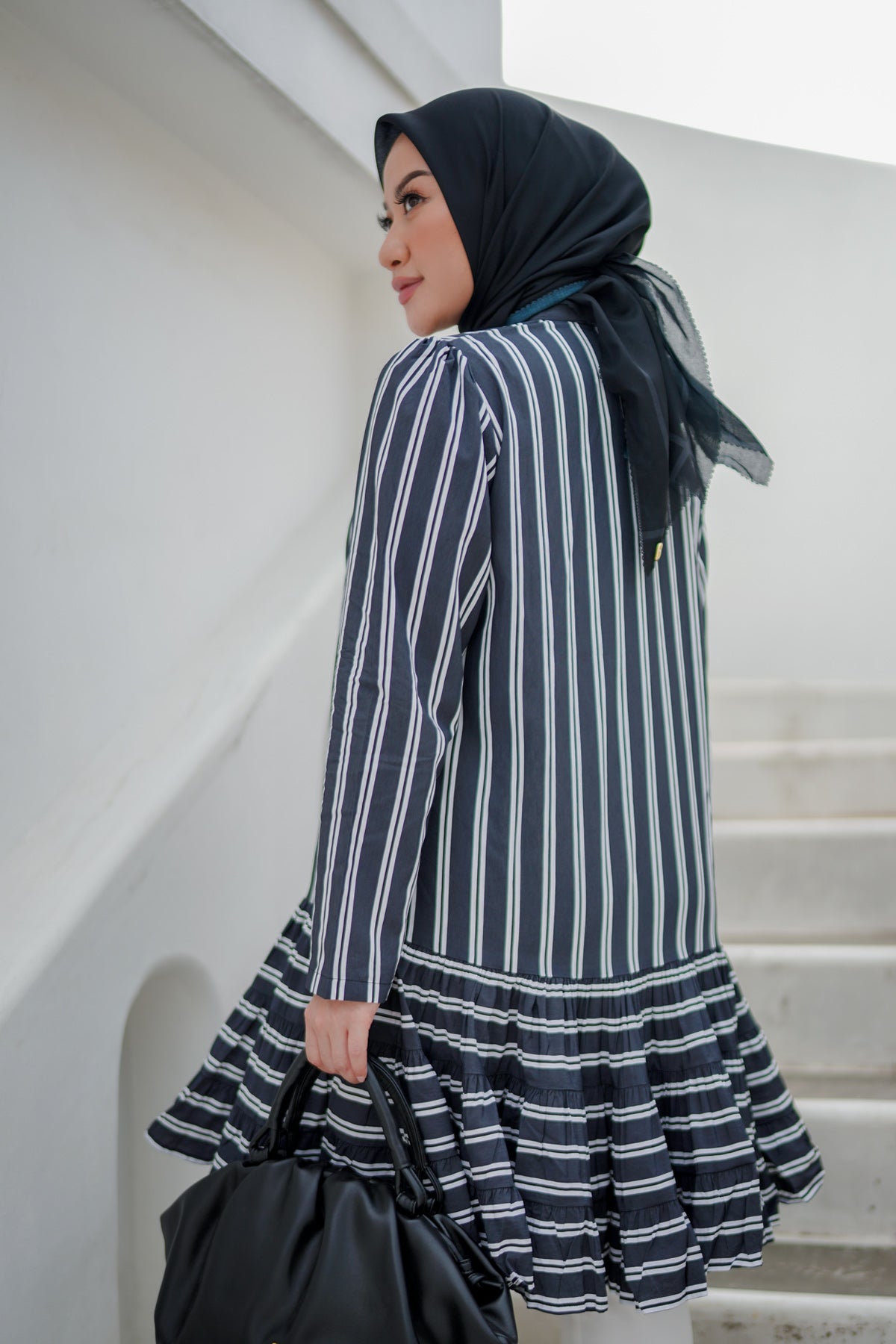 Aliza Shirt - Black Stripe