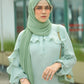 Everyday Pleated Shawl - Quiet Green