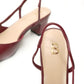 Kylie Mid Heel Shoes - Bordeaux