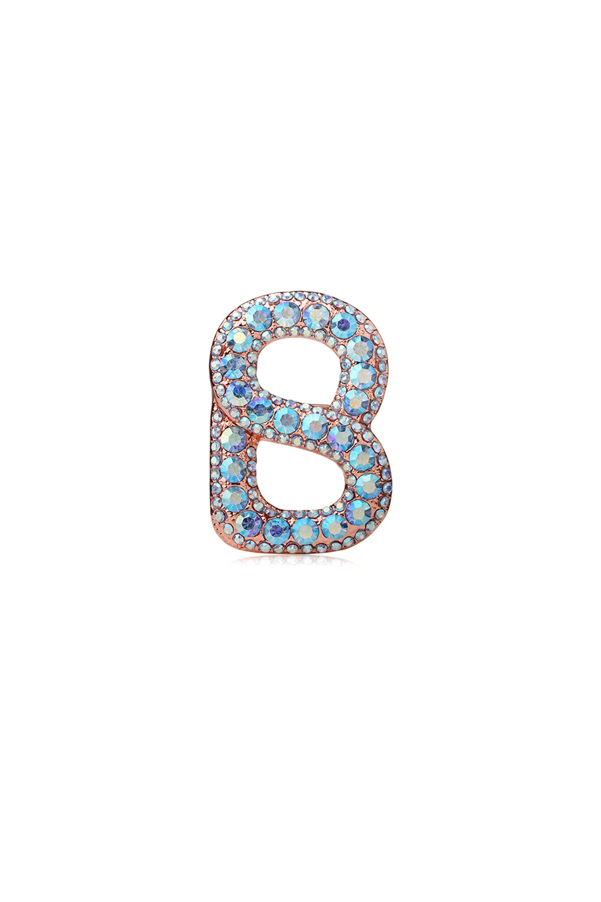 Luxe Signature Gleaming Brooch - Baby Blue