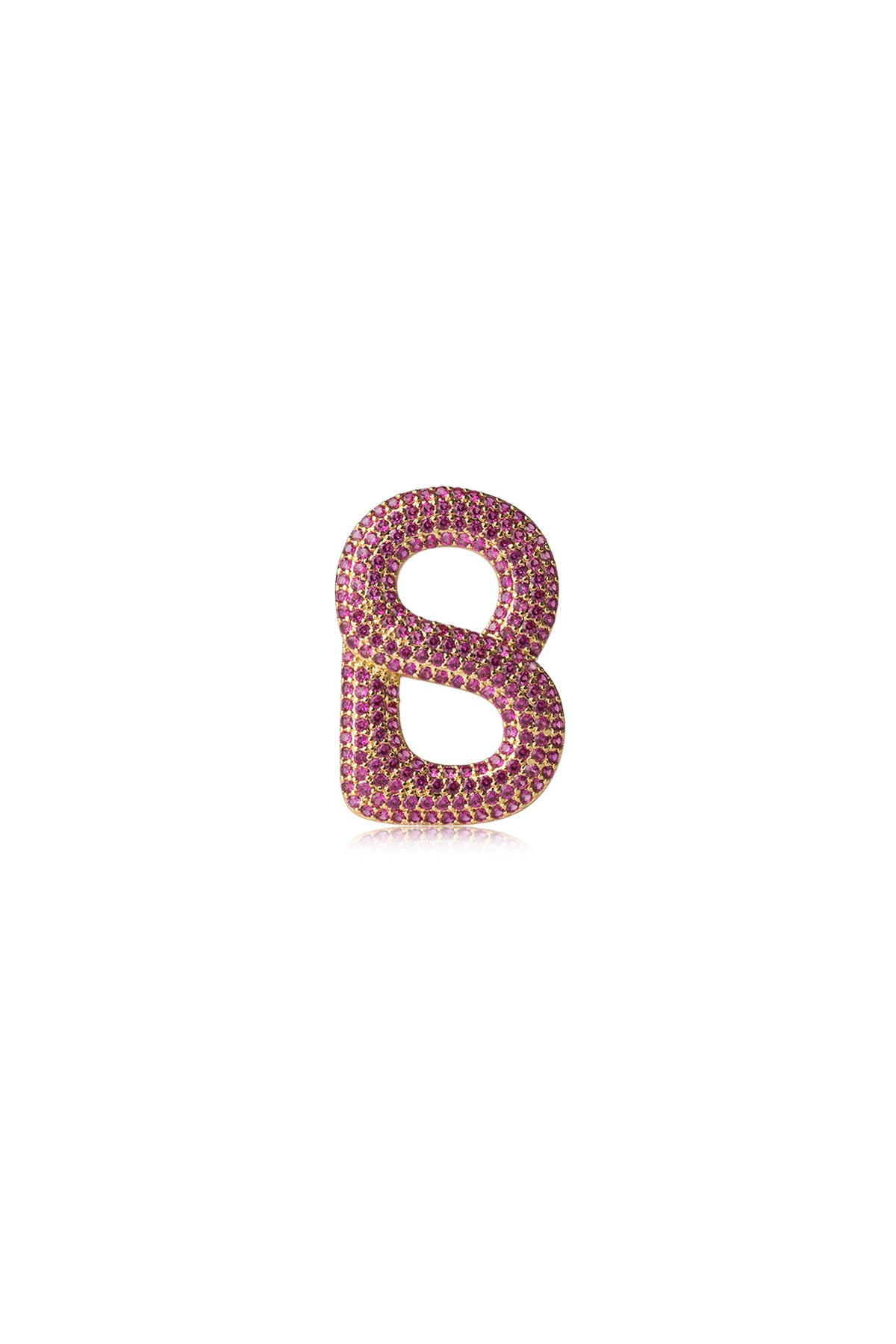 LUXE SIGNATURE BROOCH - RUBY
