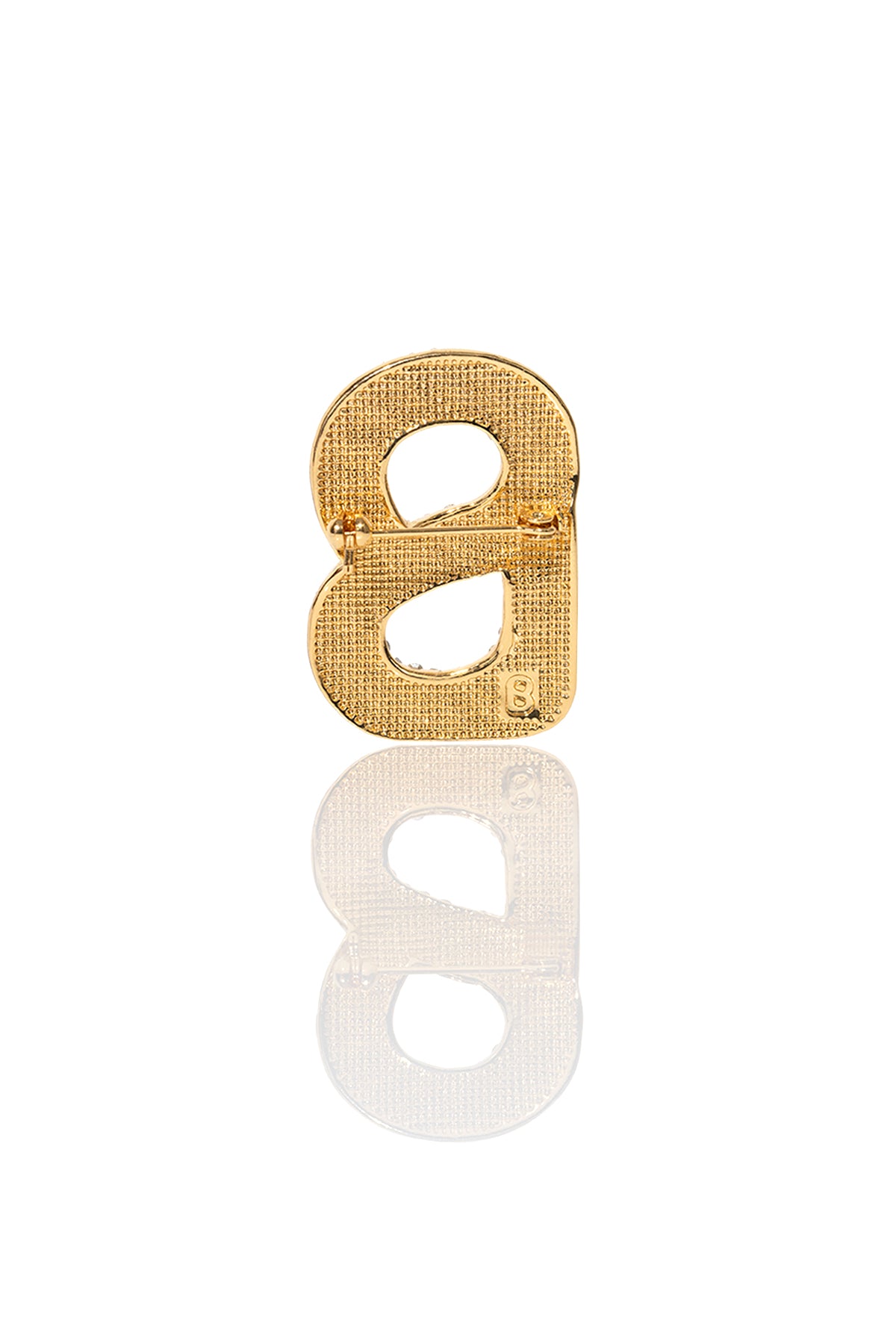 Luxe Signature Multi Crystal Brooch - Golden