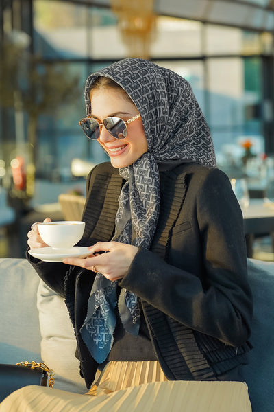 Bimu Voile Square - Midnight – Buttonscarves