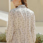 Monogram Puff Sleeve Outer - Beige