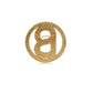 Round Signature Everyday Brooch - Matte Gold