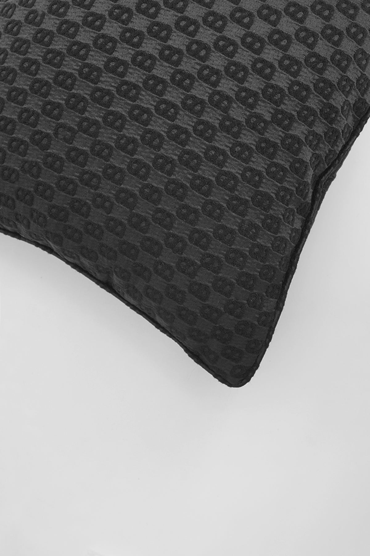 Signature Jacquard Cushion Cover 40cm - Black