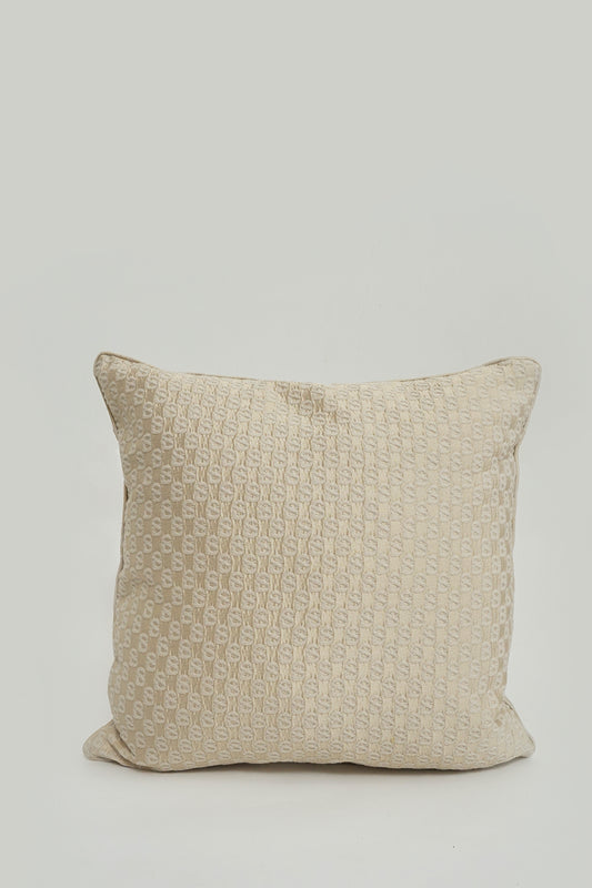Signature Jacquard Cushion Cover 50cm - Beige