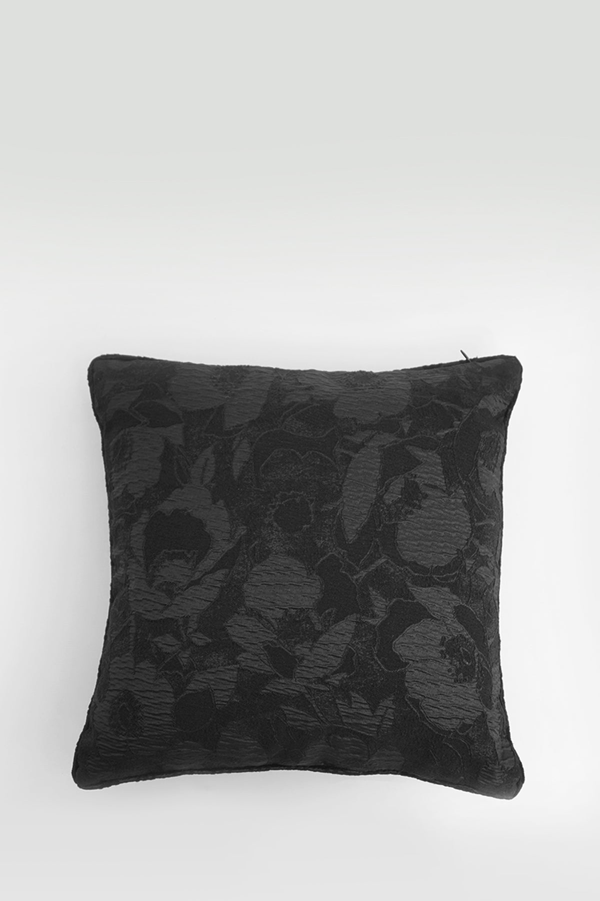 Signature Jacquard Cushion Cover 50cm - Black