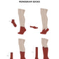 Monogram Socks Maroon
