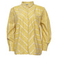 Striped Cotton Shirt - Yellow