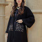 Jameela Beaded Pocket Abaya - Black