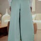 Culotte Sateen with Pleats Detailed - Blue