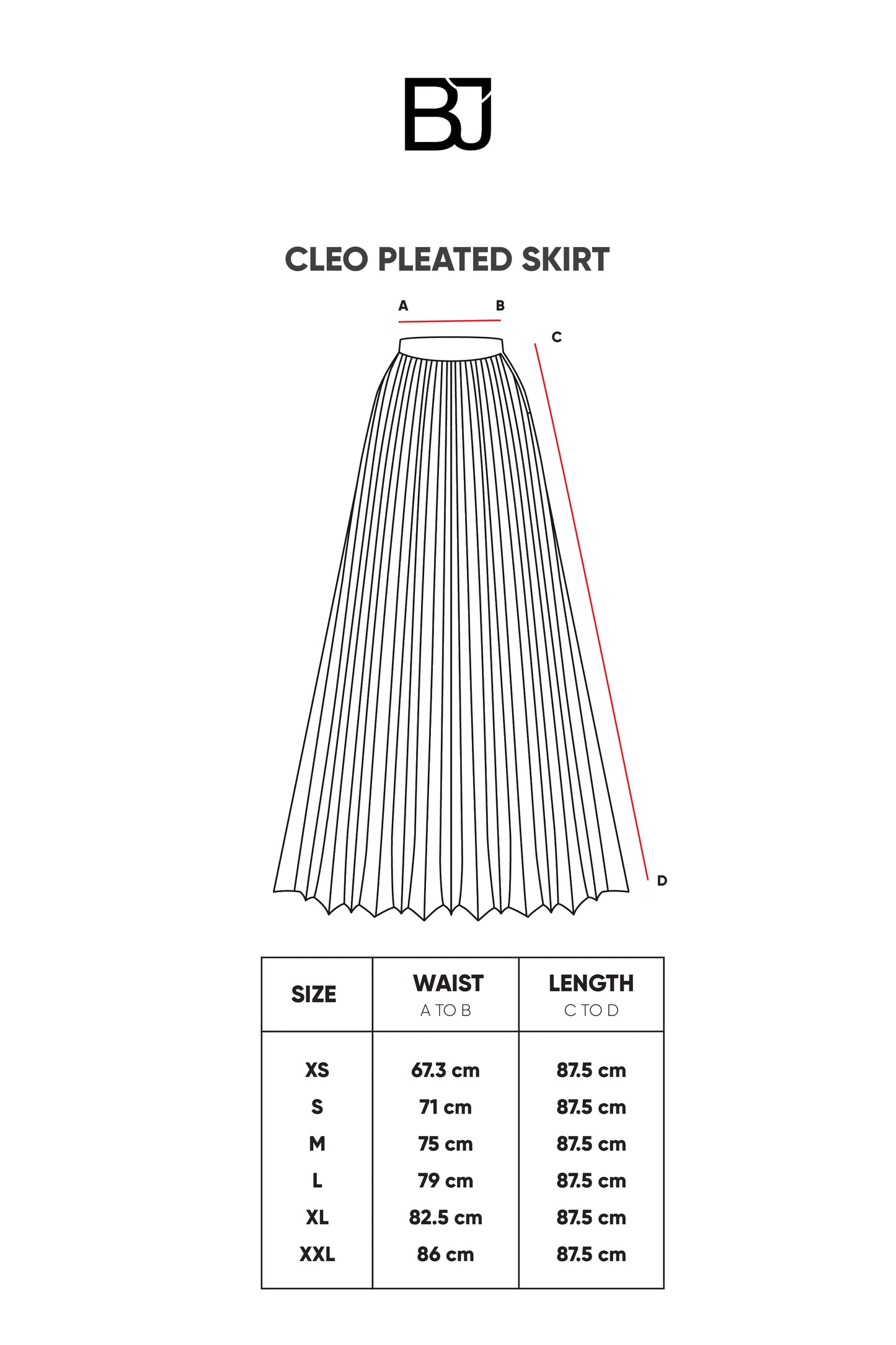 Cleo Pleated Skirt - Chesnut