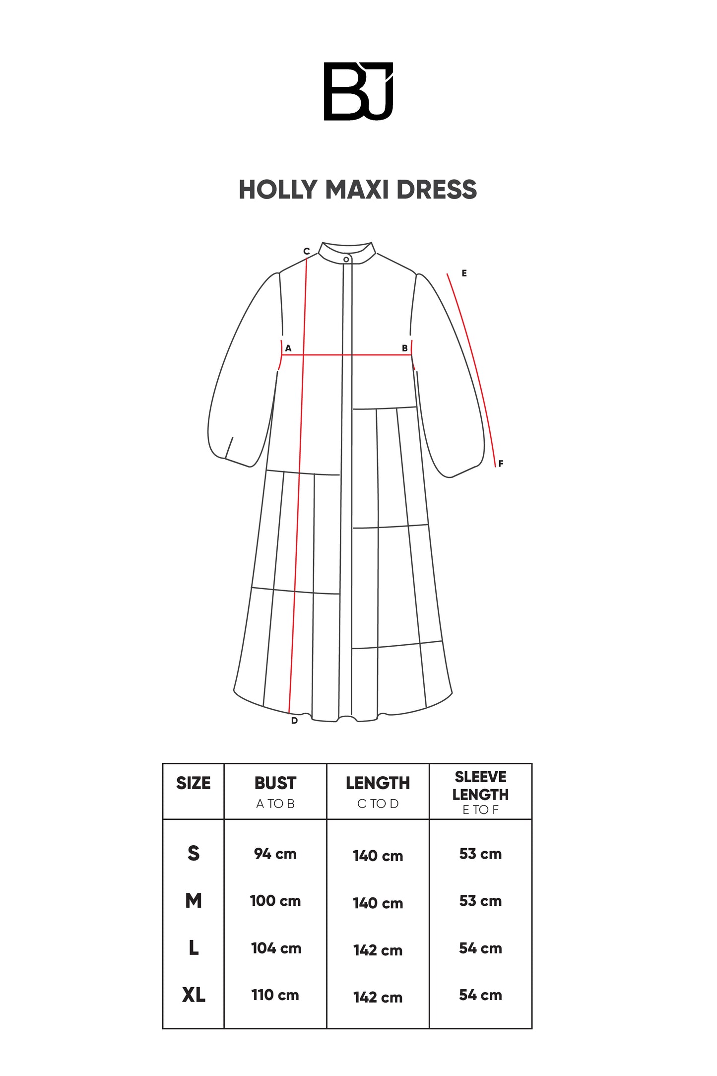 Holly Maxi Dress - Black