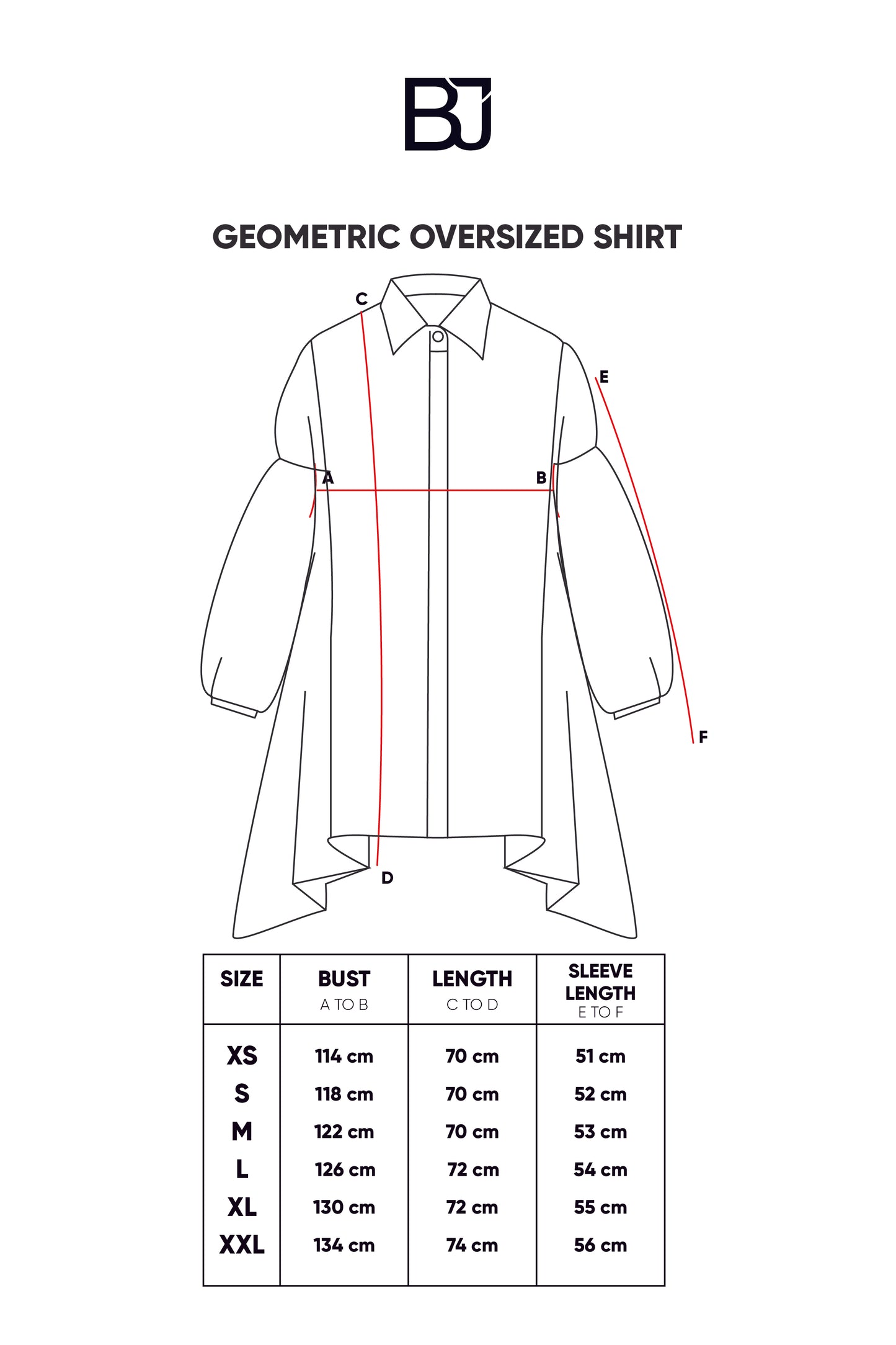 Geometric Oversize Shirt - Maroon