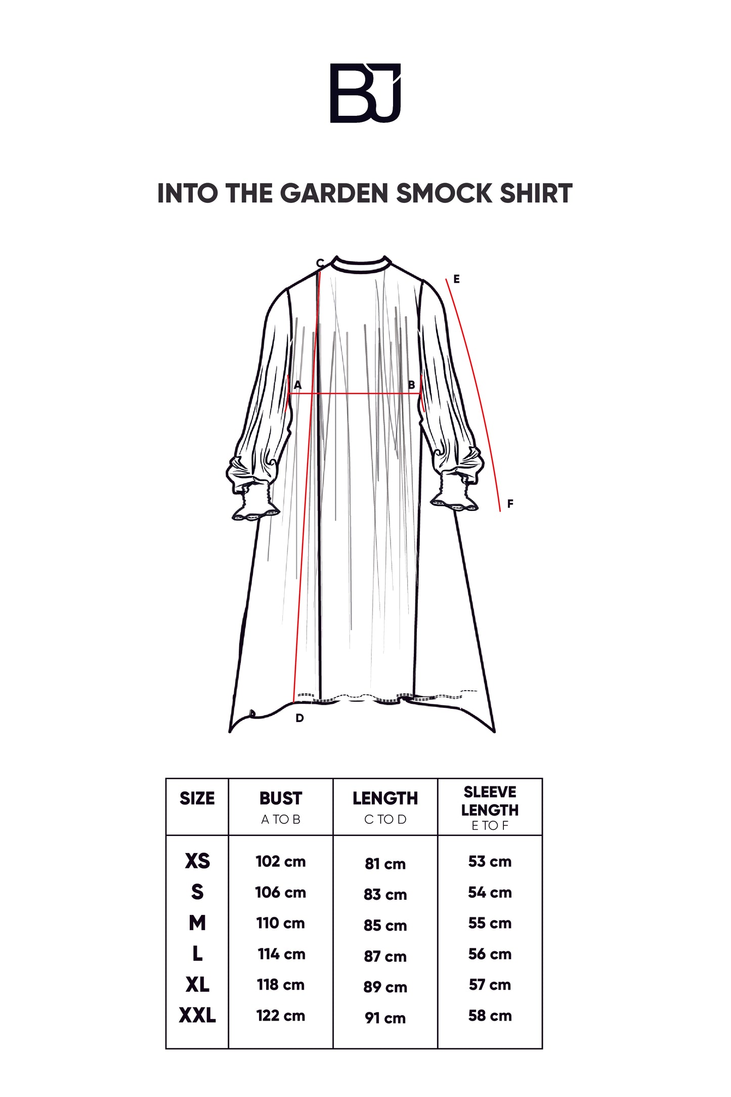 Into the Garden Smock Shirt - Black