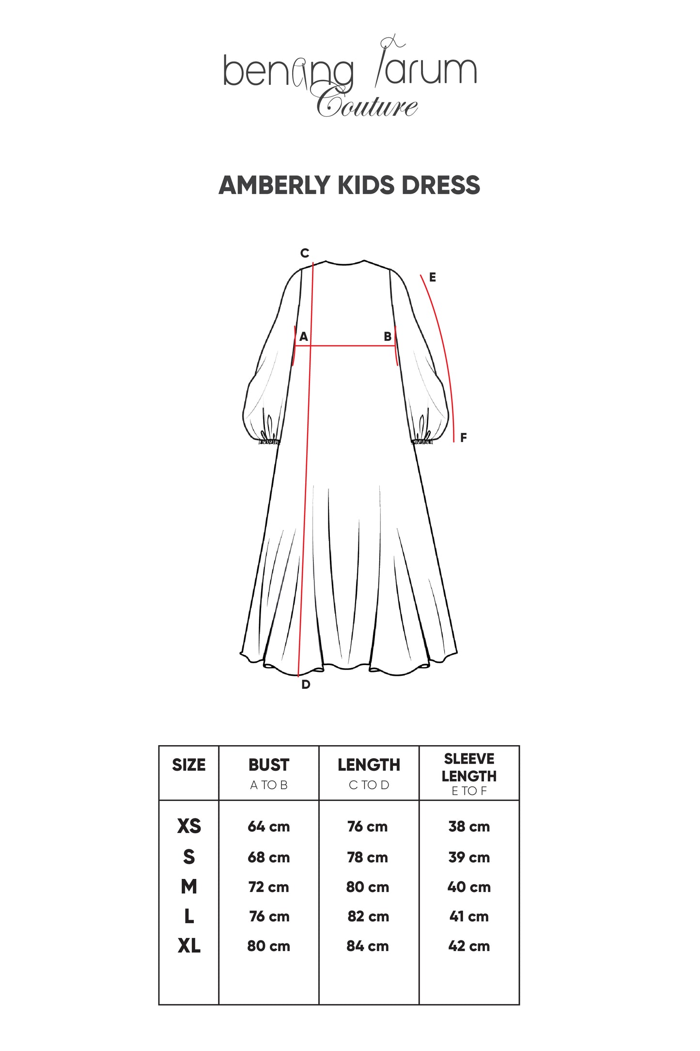 Amberly Kids Dress - Ivory