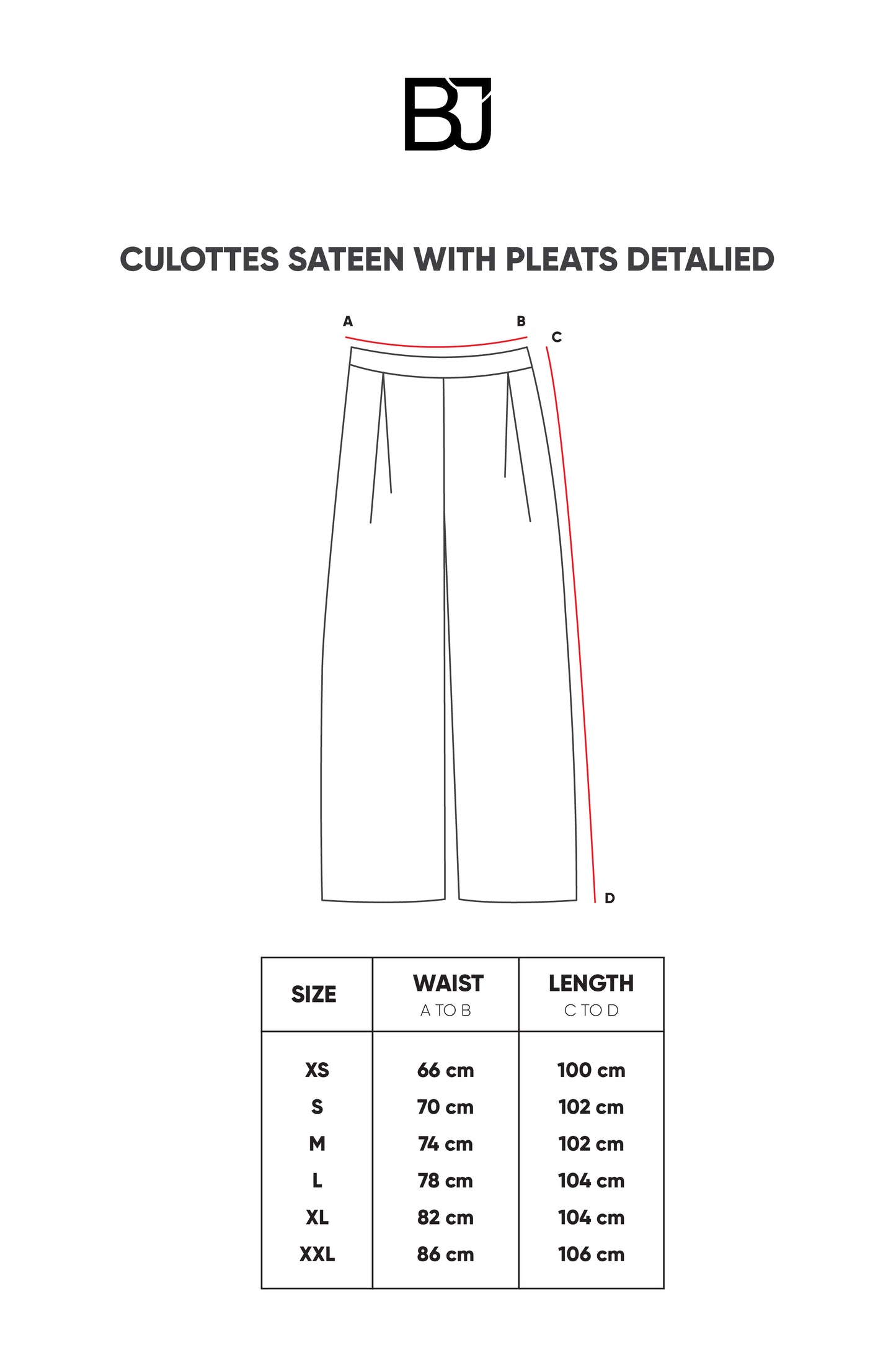 Culotte Sateen with Pleats Detailed - Sage