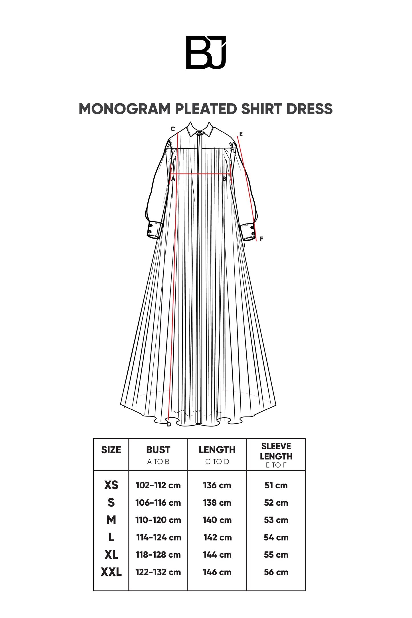 Monogram Pleated Shirt Dress - Black