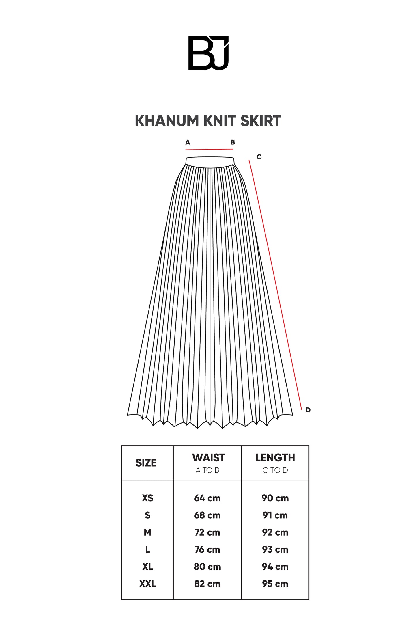 Khanum Knit Skirt - Maroon